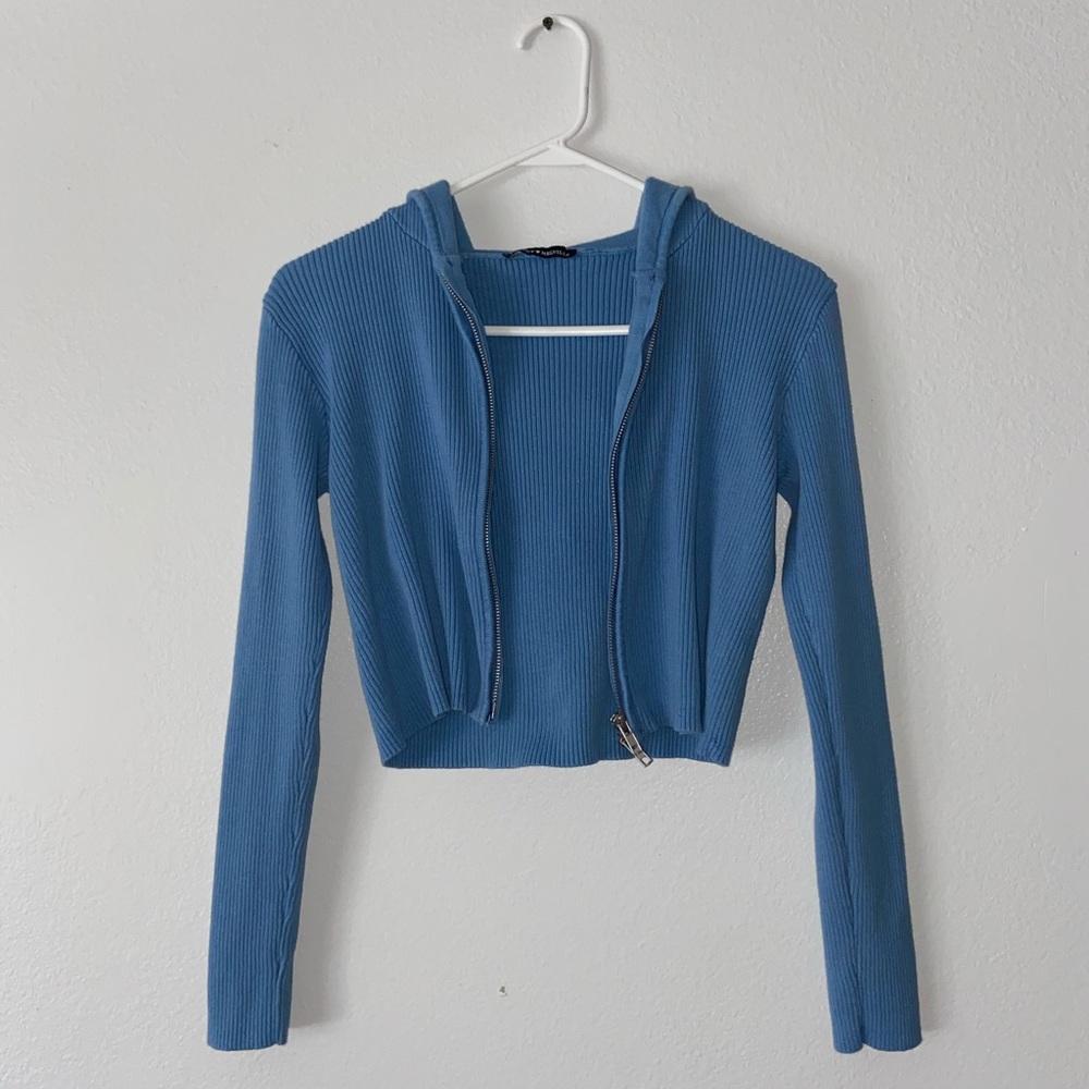 brandy melville sky blue arden hoodie